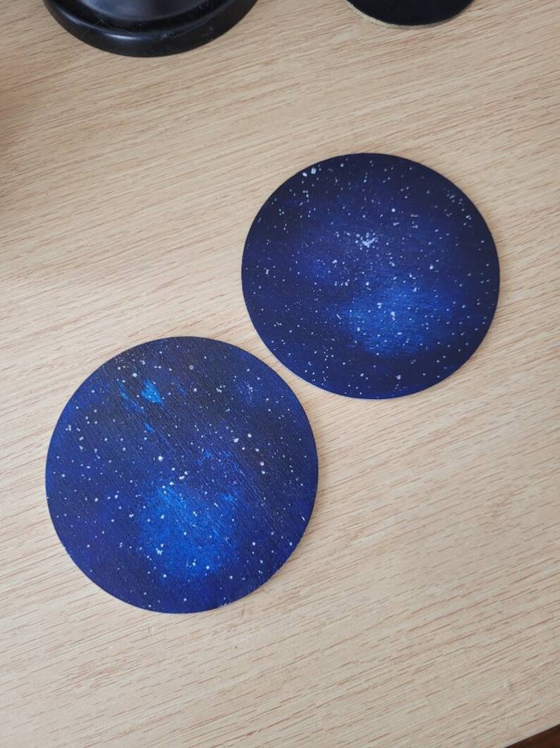 Lot de 2 sous-verres galaxie image 2