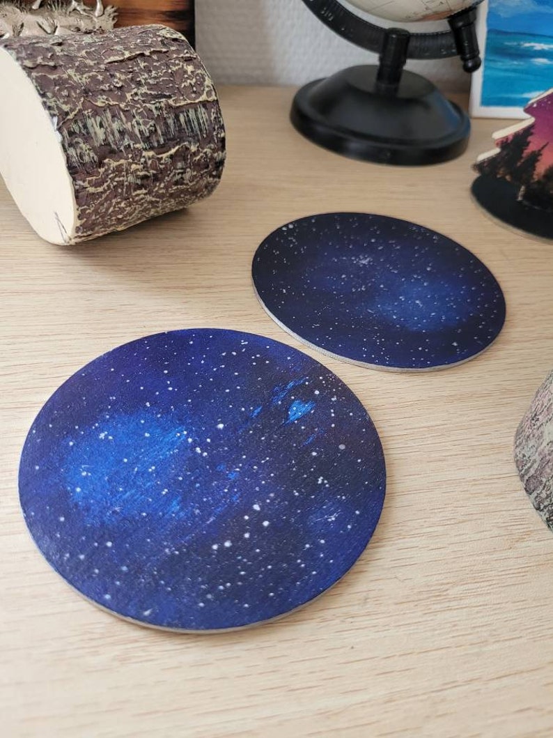 Lot de 2 sous-verres galaxie image 3