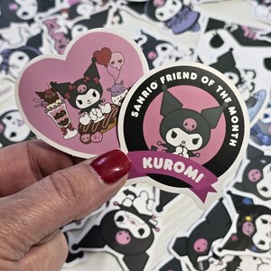 Kuromi Sticker Pack Sanrio Colorful Stickers High Quality PVC Kawaii Cartoon Stickers