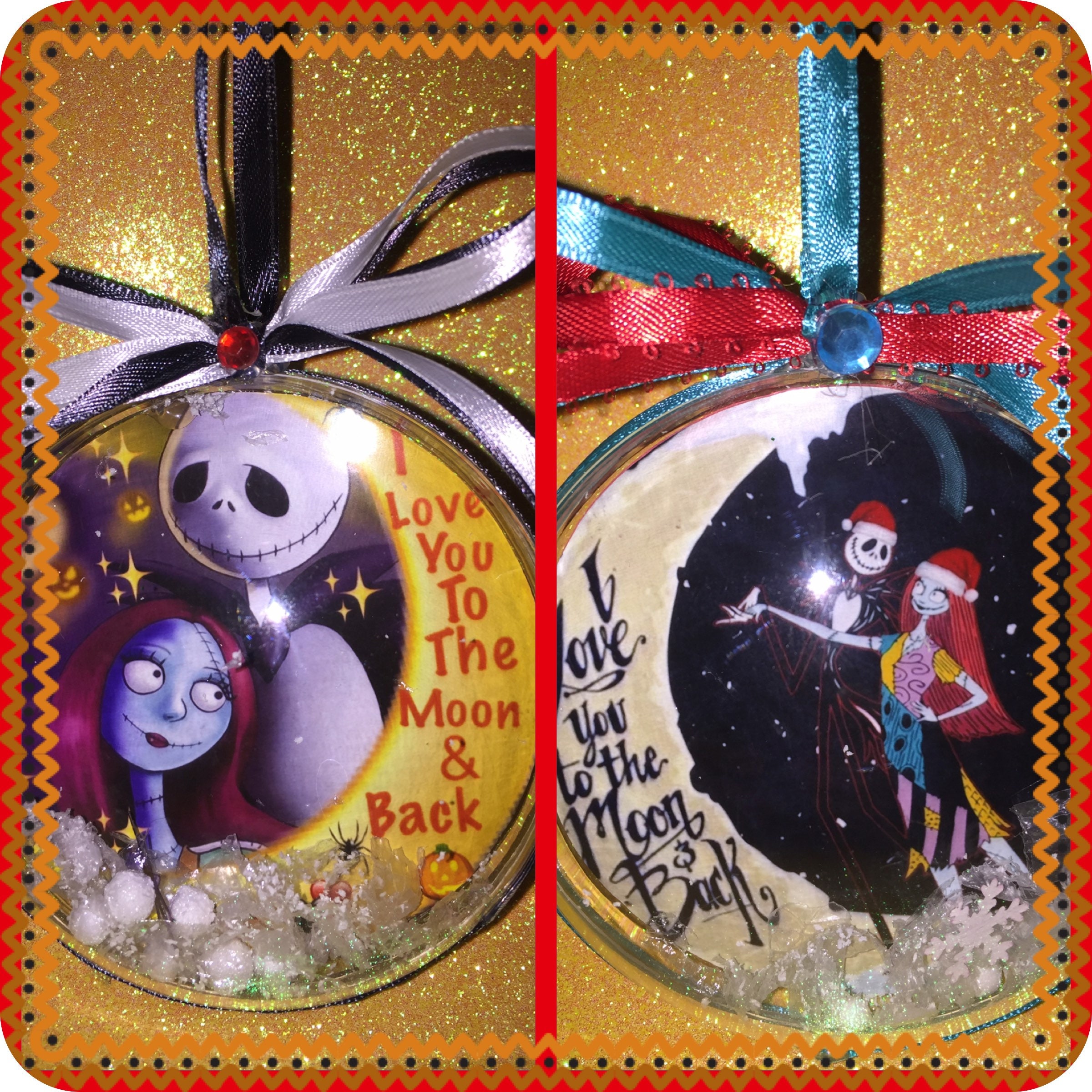 I Love You To The Moon And Back Nightmare Before Christmas Etsy I Love You To The Moon And Back Nightmare Before Christmas Etsy