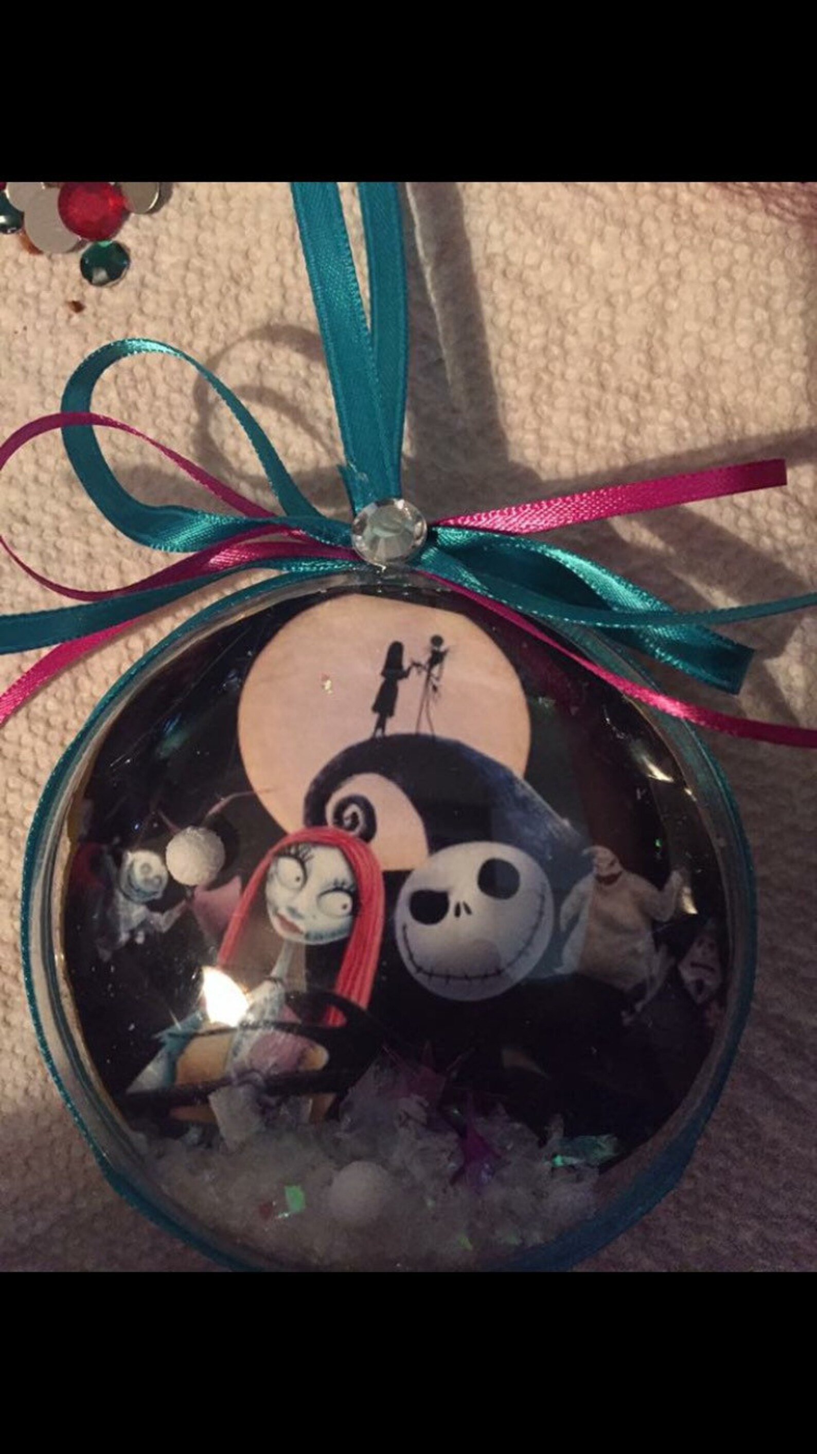 Nightmare before Christmas themed ornament | Etsy