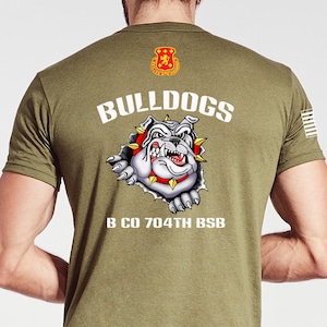 Bulldogs Coyote Tan Unisex T-Shirt. This is NOT approved for PT. ** No Free Shipping- Please Read Description Below**