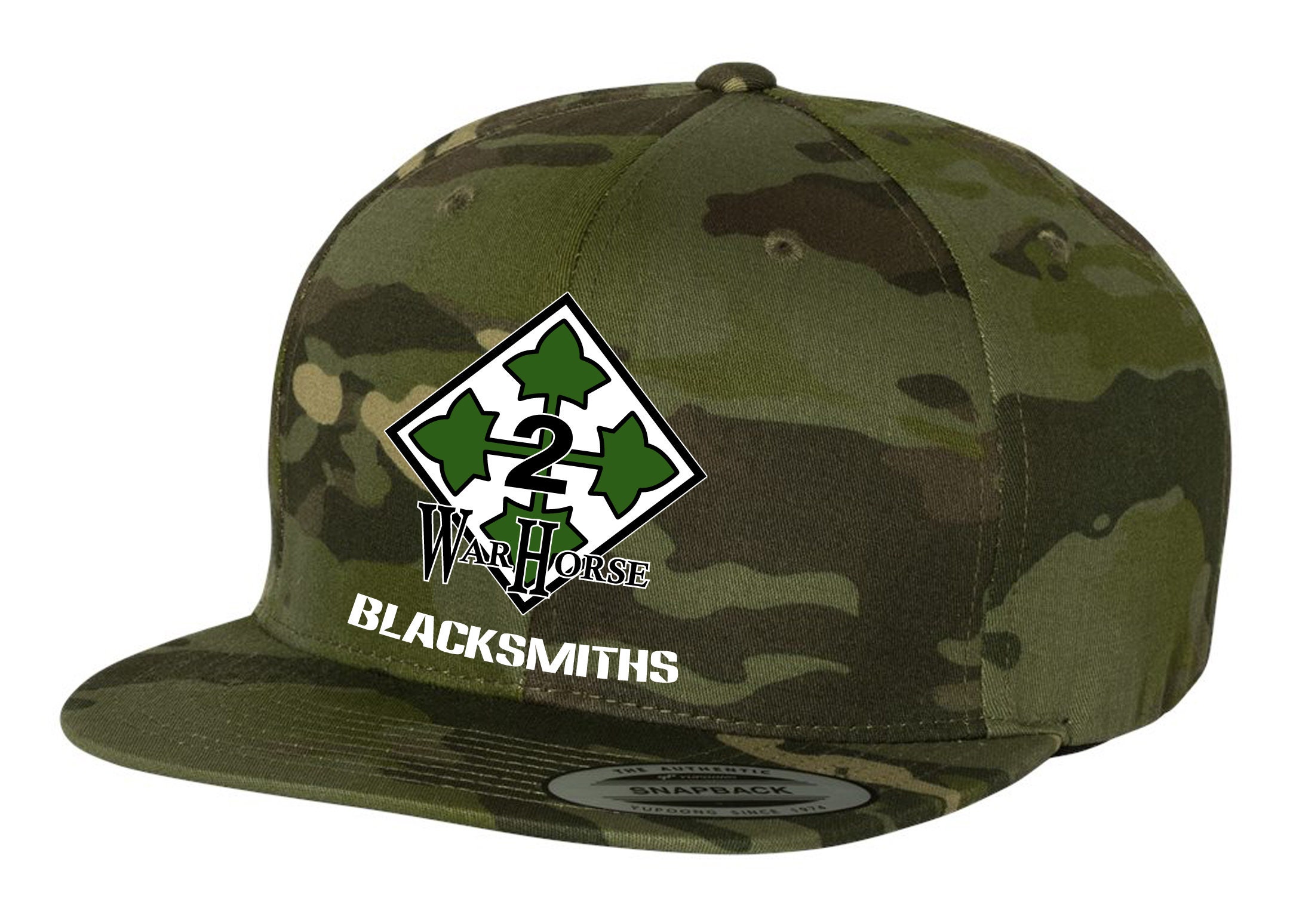 Camo Flat Bill Baseball Cap / Multiple 