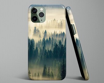 Forest Fog Phone Case, Hiking Phone Case, Nature Lover, Personalized Gift for Her iPhone 14 Pro Max Case 14 Pro 13 Pro Max iPhone 14 13 Mini