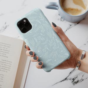 Pretty Pale Baby Light Blue Flower Flower Aesthetic Personalized Gift For Her Phone Case iPhone 14 Pro Max Case 14 Pro Case 13 Pro Max Case