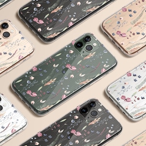 Wildflower Clear Case Gift for Her | Flowers Phone Case | Personalized Gift | iPhone 14 Pro Max | 13 Pro Max | 12 Mini 11 X XR XS S22