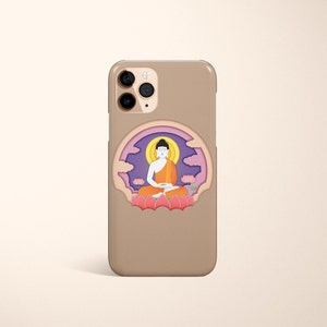 Enlightenment Buddha Phone Case - Enlightened Design, Symbol of Wisdom, Snap or Tough Protection