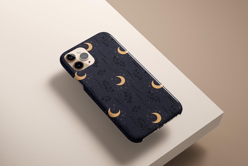 Moon Black Botanical Leaves Celestial Personalized Gift For Her Customize Phone Case iPhone 14 Case 14 Pro Max iPhone 13 Case 13 Pro Max 12 imagem 9