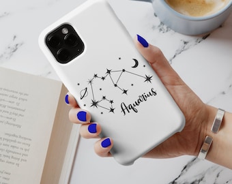 Aquarius Phone Case, Zodiac Sign, Personalized Astrology Design, Durable & Stylish, Perfect Gift Idea iPhone 14 Case, Pro Max, Galaxy