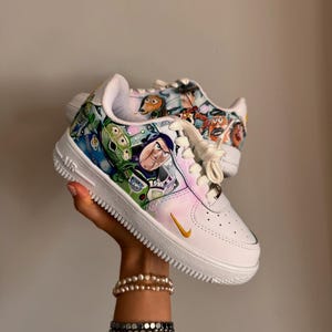 Toy Story Nike Air Force custom shoes hand painted shoes