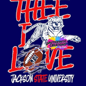 ジャクソン州立大学タイガース THEE I LOVE PNG