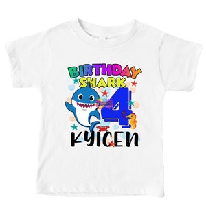 Custom SHARK Birthday Boy PNG