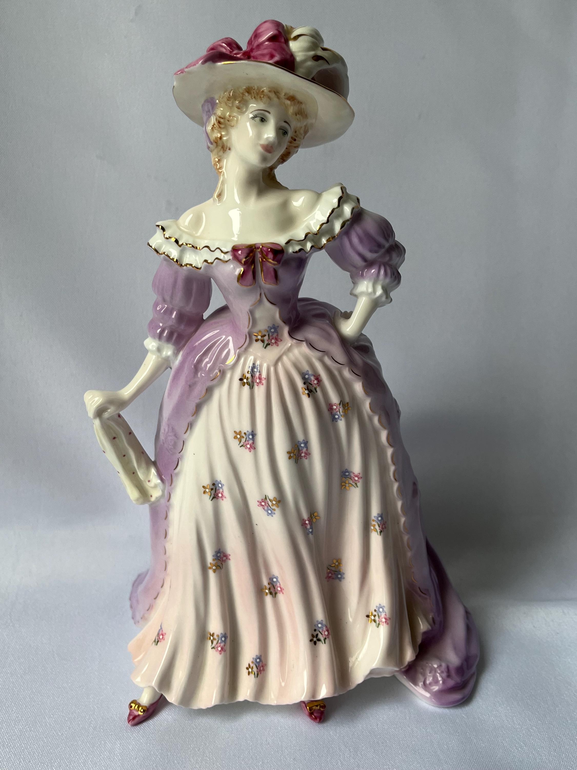Coalport ,china Figurine Mrs Fitzherbert , Femmes Fatles Series