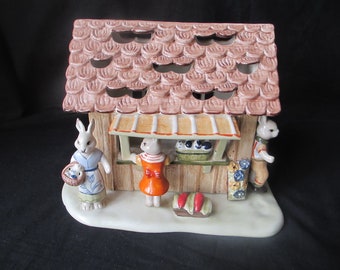 Villeroy & Boch ヴィンテージ クリスマス オーナメント、動物 4 体