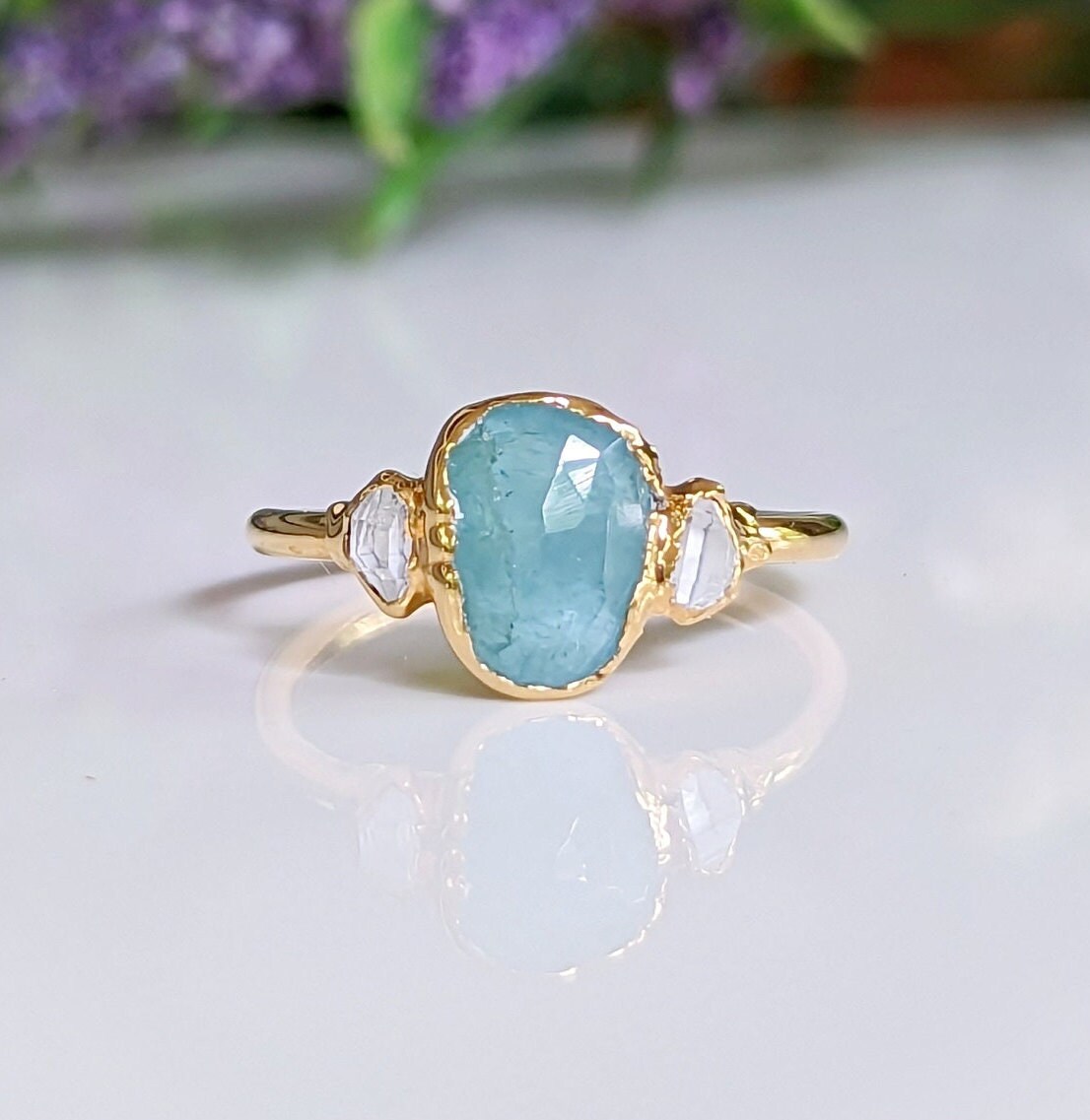 Grandidierite engagement ring deals
