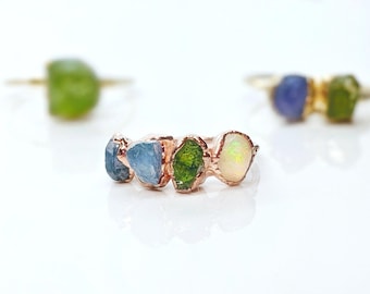 Family birthstone ring, Mothers ring, Birthstone Jewelry, Mothers Day Gift, Gift for Mom, Birthstone ring for Mom Personalized gemstone ring