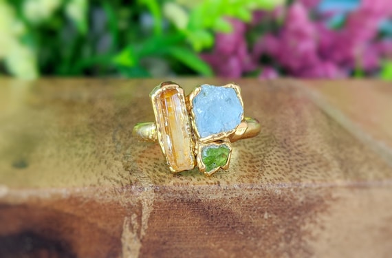 Etsy raw 2024 stone ring