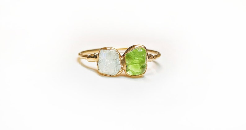Mother/'s ringBirthstone ringCustom mothers ringRaw gemstone ringStatement ringMulti stone ringBoho ringBirthday Gift for her
