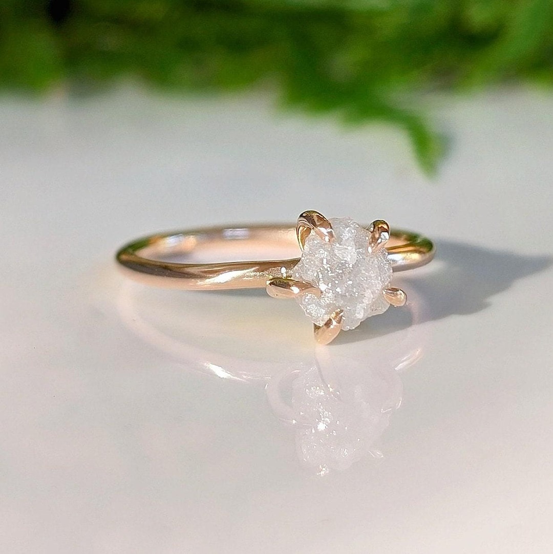 Raw Stone Engagement Rings