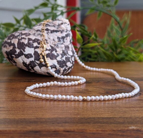 Pearl sale birthstone necklace