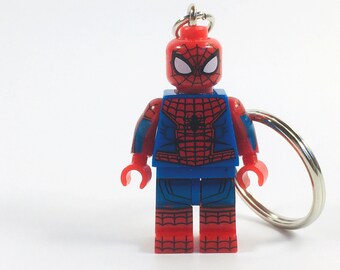 lego spiderman keyring