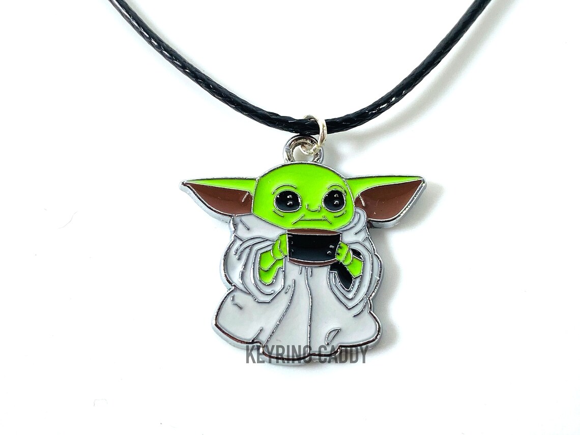 The Mandalorian Baby Yoda Cord Necklace Grogu Necklace Boys or Etsy