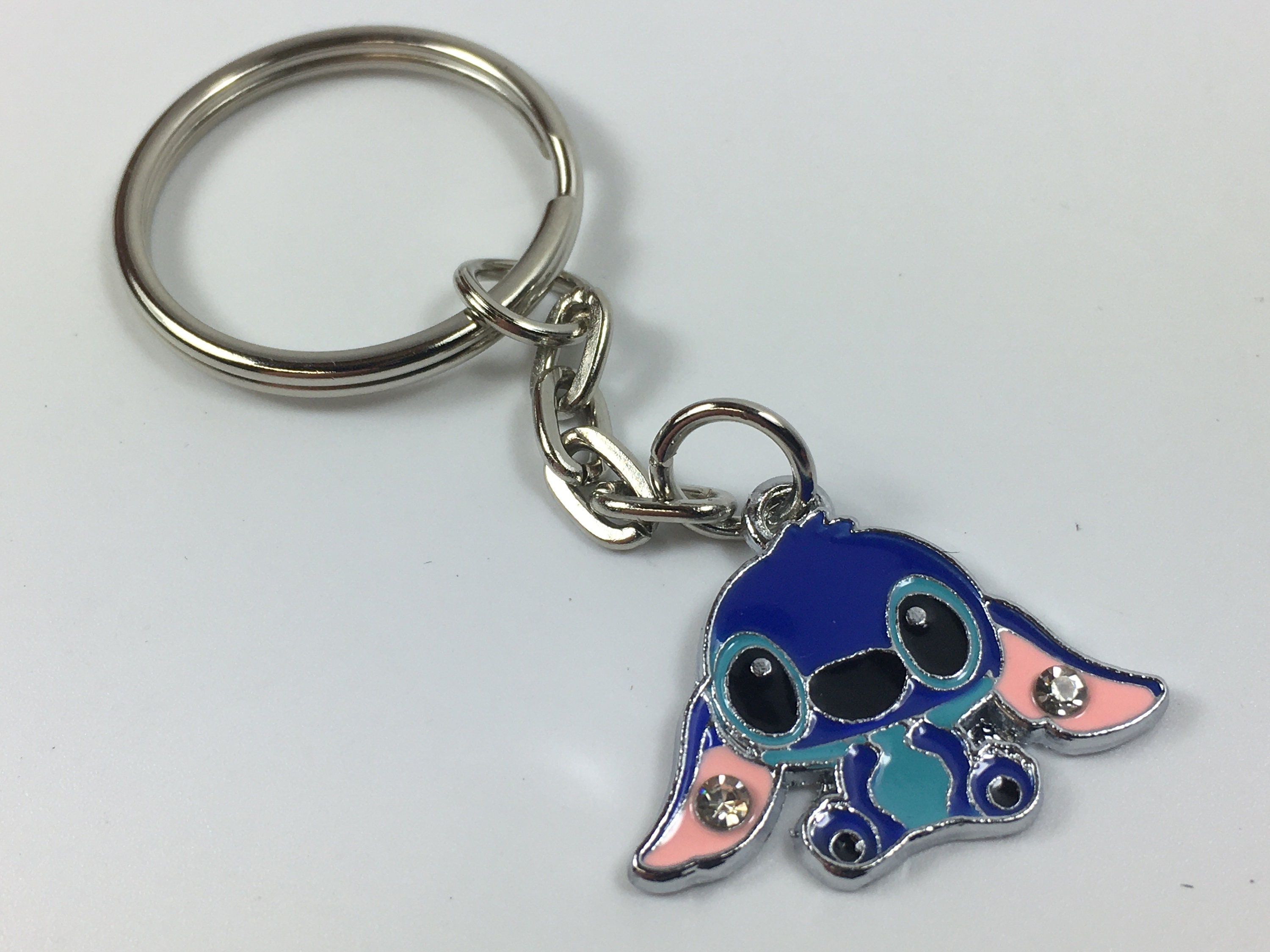 Lilo and Stitch Keyring Small Cute Stitch Enamel Charm Keyring Etsy