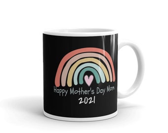 Caneca de cerâmica "Feliz Dia das Mães, Mamãe"