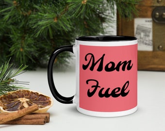 Mom Fuel kaffemugg, inspirerande keramikmugg, mors dag-present