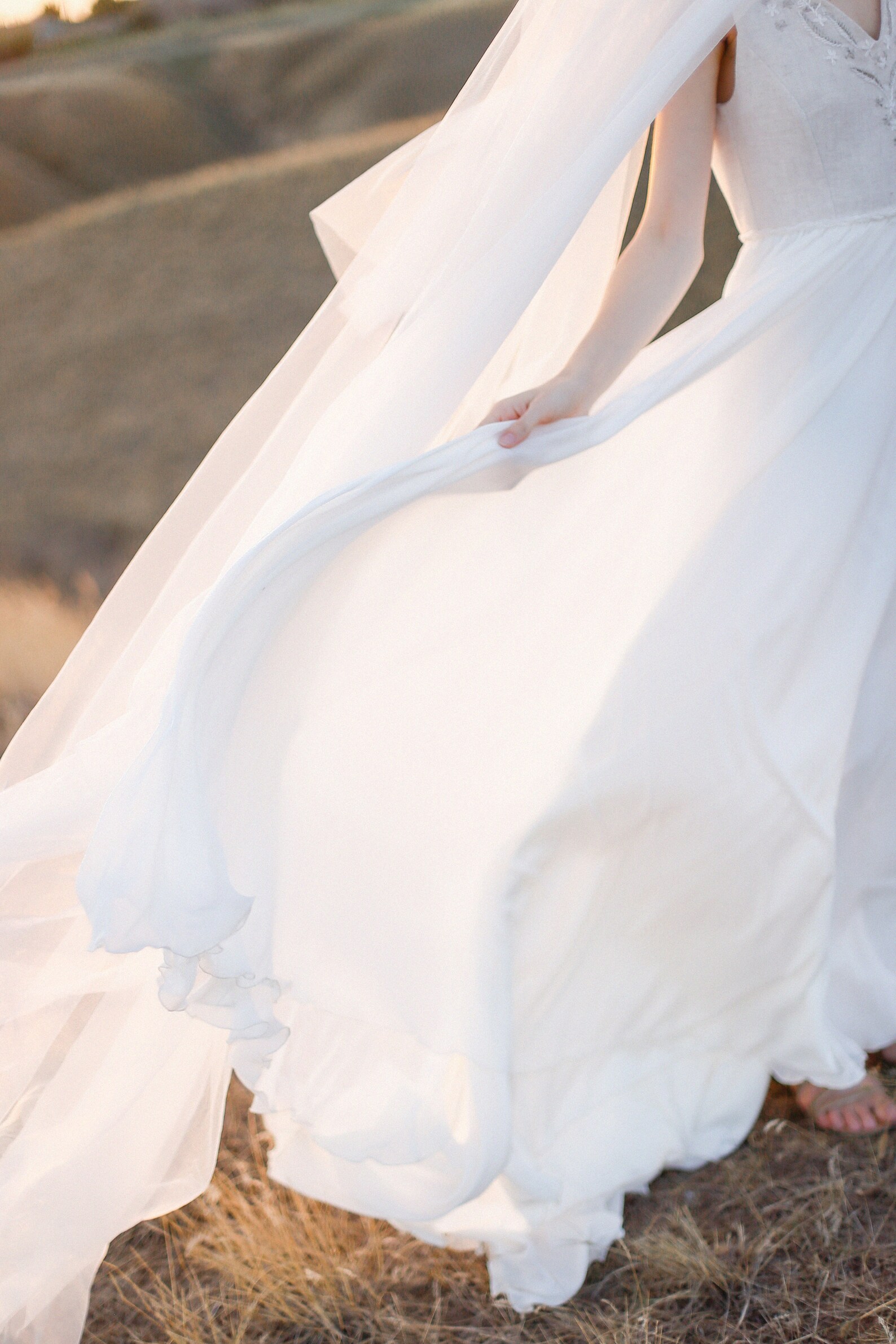 Linen Wedding Dress Rustic Wedding Dress With Hand Etsy