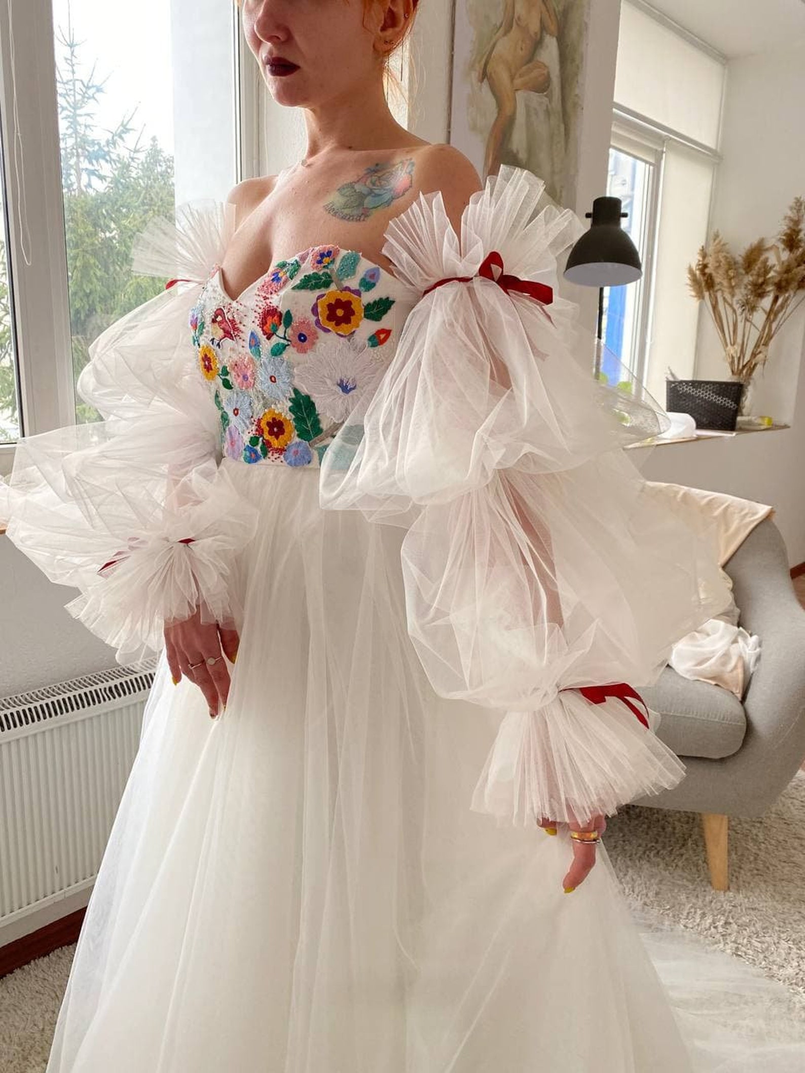 detachable bridal sleeves