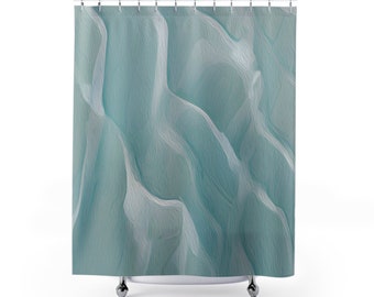 Teal Water Shower Curtains