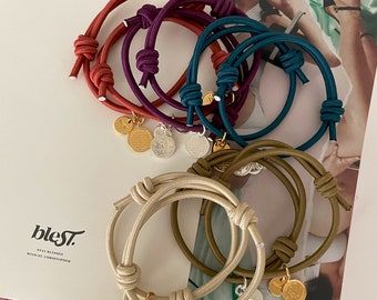 Armband Knot Grand Medallion Earth Colors Zilver/Goud