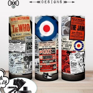 Vintage Mod Flyer Custom 20 oz Stainless Steel Tumbler with FREE bonus gift!  FREE SHIPPING!
