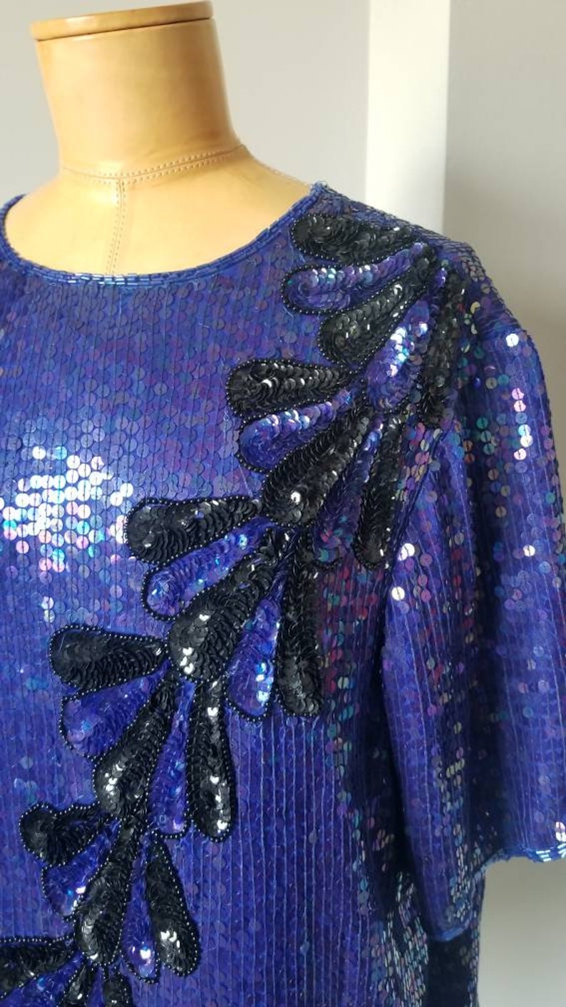 vintage sequin top