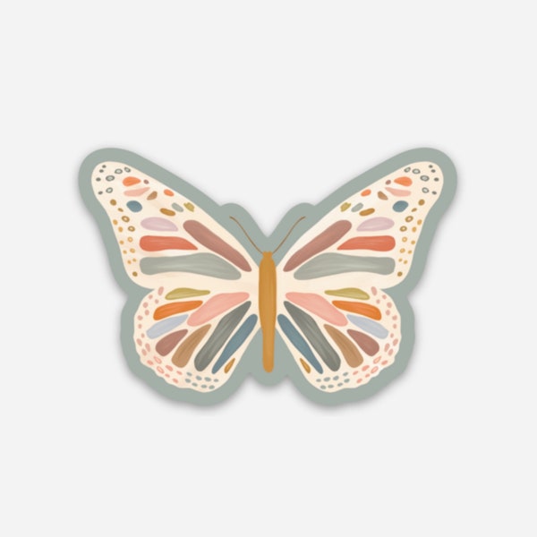 Monarch Butterfly Series Die Cut Vinyl Sticker / Water Resistant Monarch Butterfly Series Die Cut Vinyl Sticker / Water Resistant