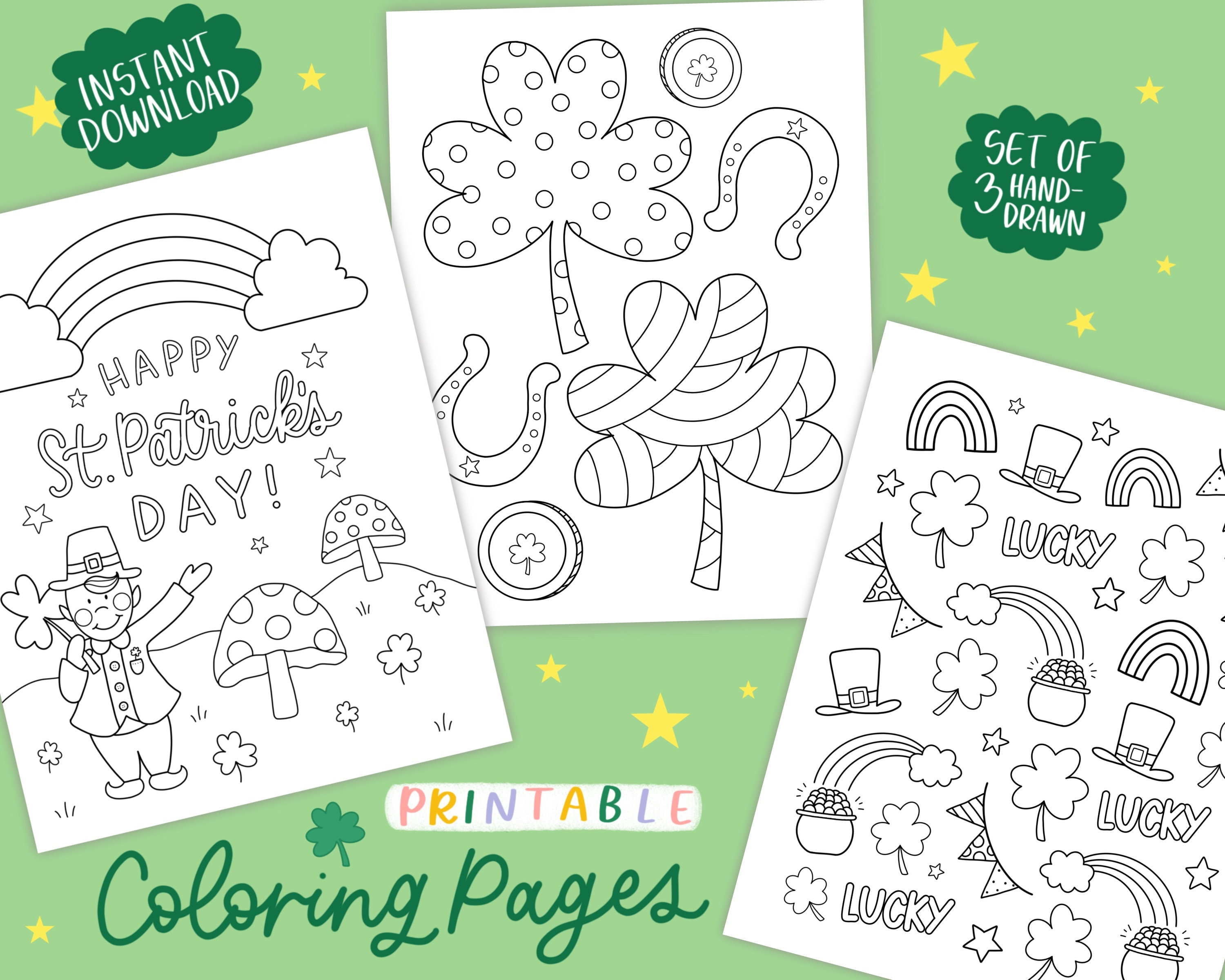 St. Patrick's Day Coloring Activity Book for Kids: Happy Patrick's