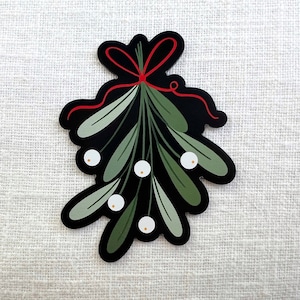 Mistletoe MAGNET | vinyl die cut magnet, fridge magnet, Christmas decor, gifts