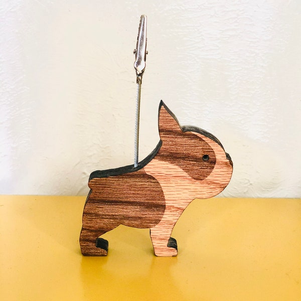 Boston Terrier Polaroid Picture Photo Holder / Clip / Memo Table Number / Place Card Stand / Note Holder / Clamp / Dog Post it Note Holder