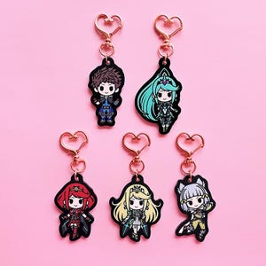 Xenoblade 2 Acrylic Keychains | Rex, Pyra, Mythra, Nia, and Pneuma