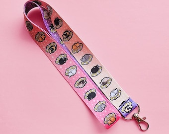 Sleepy Cats Lanyard