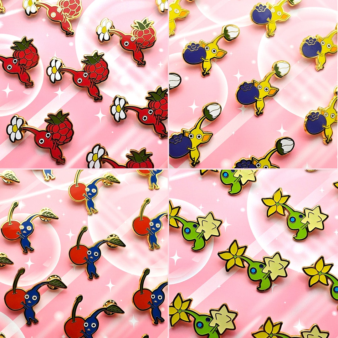 Plant Buddies Carrying Fruit Hard Enamel Pins | for Ita Bags, Backpacks ...