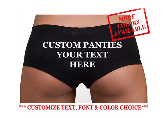 custom panties