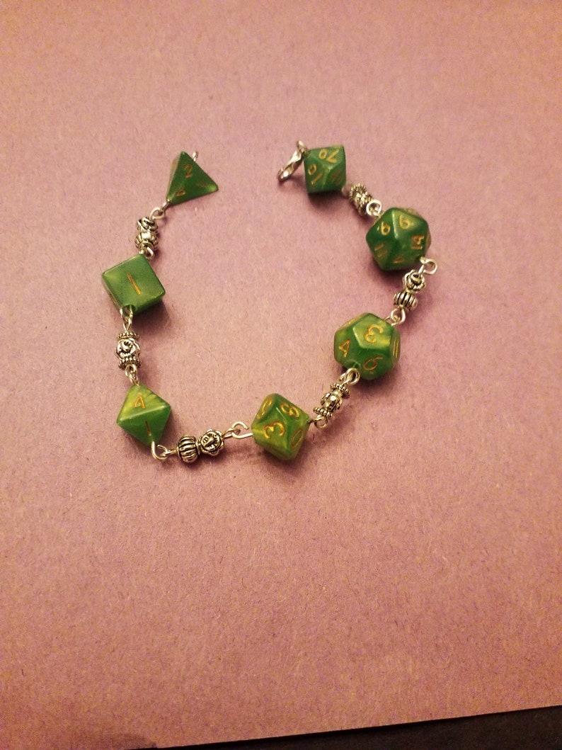 Silver Dice Bracelet