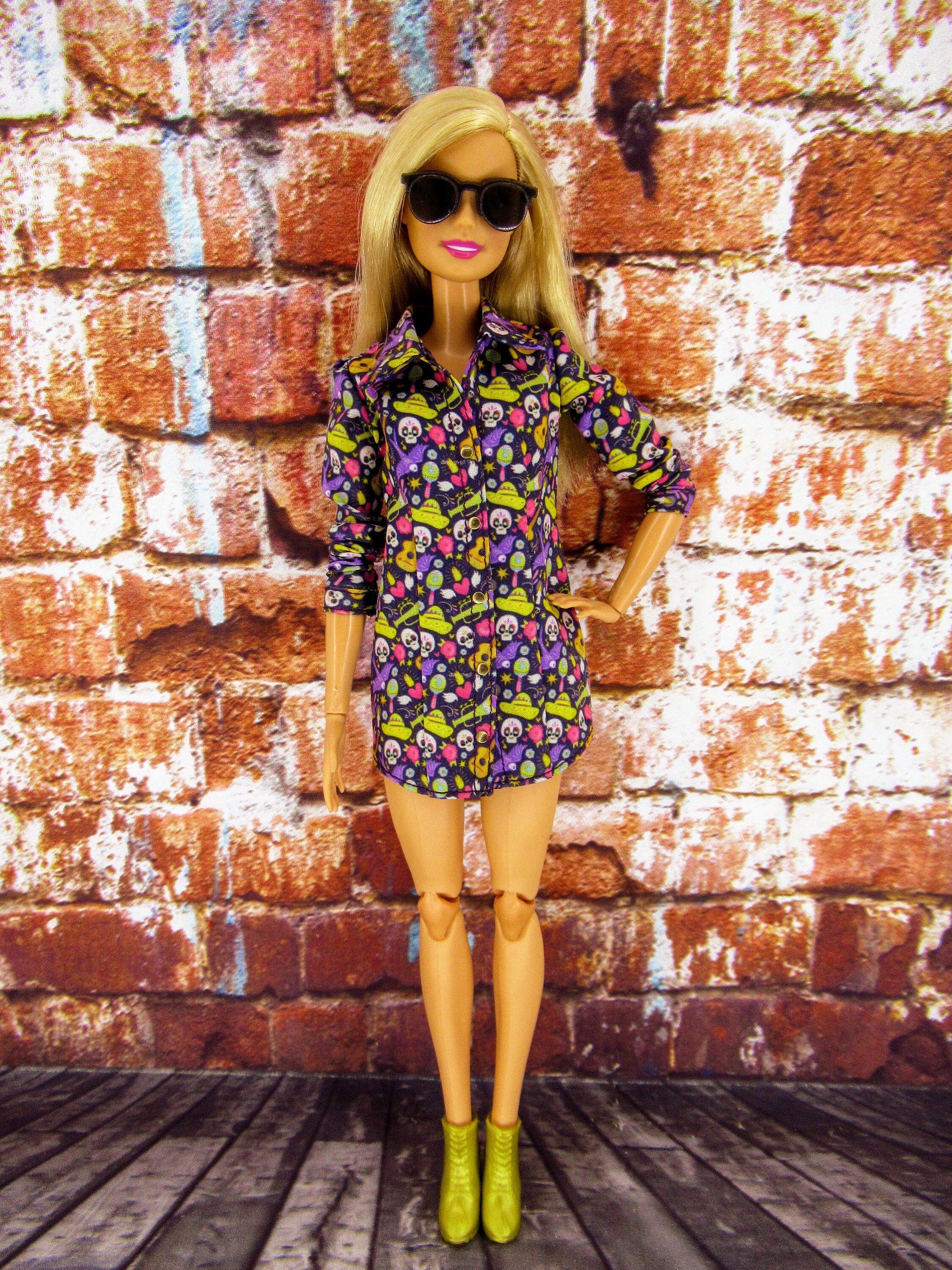 Barbie Clothes Doll Clothes Short Sexy Shirt Dress For Etsy 