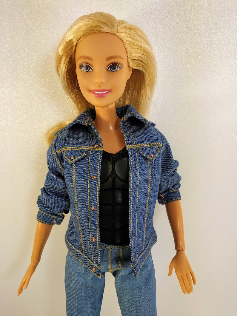 Barbie clothes doll clothes Barbie jeans Barbie doll Etsy