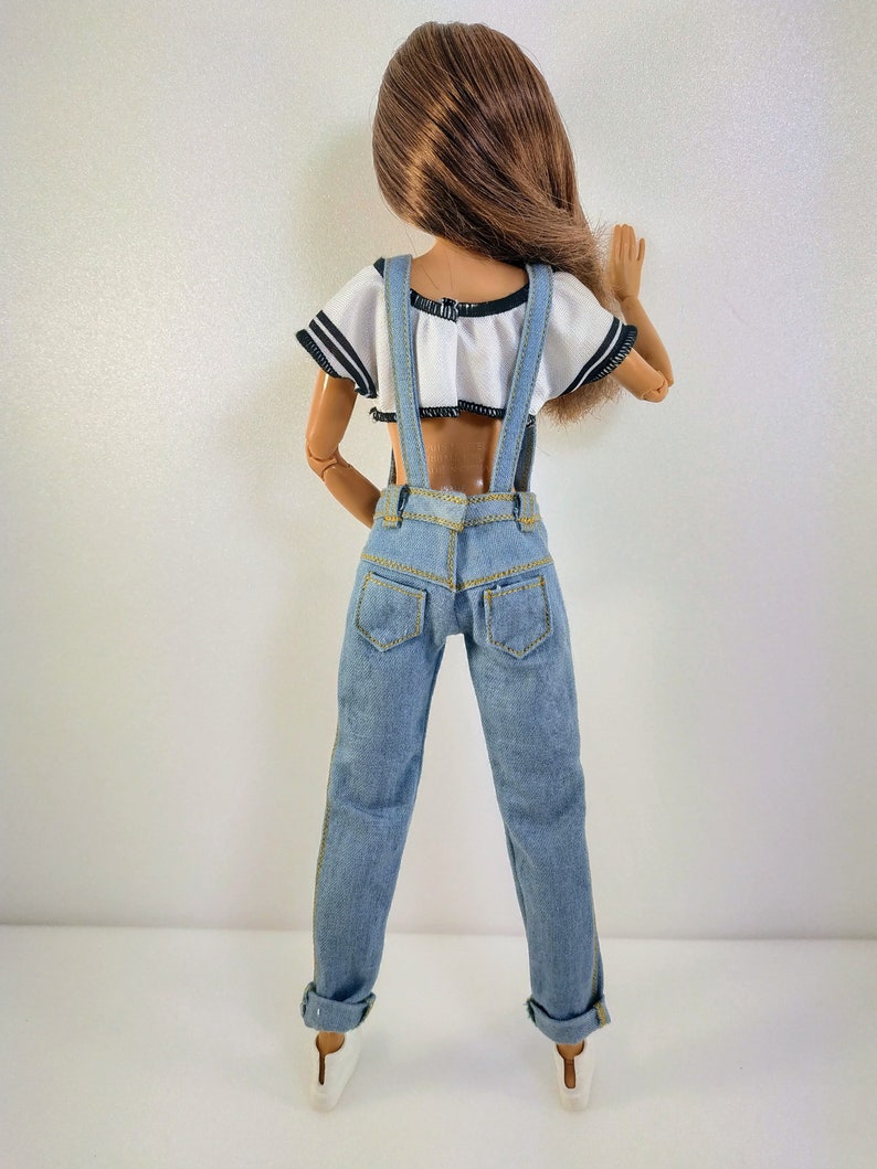 Barbie clothes Barbie Jeans Denim overalls for Barbie doll Etsy