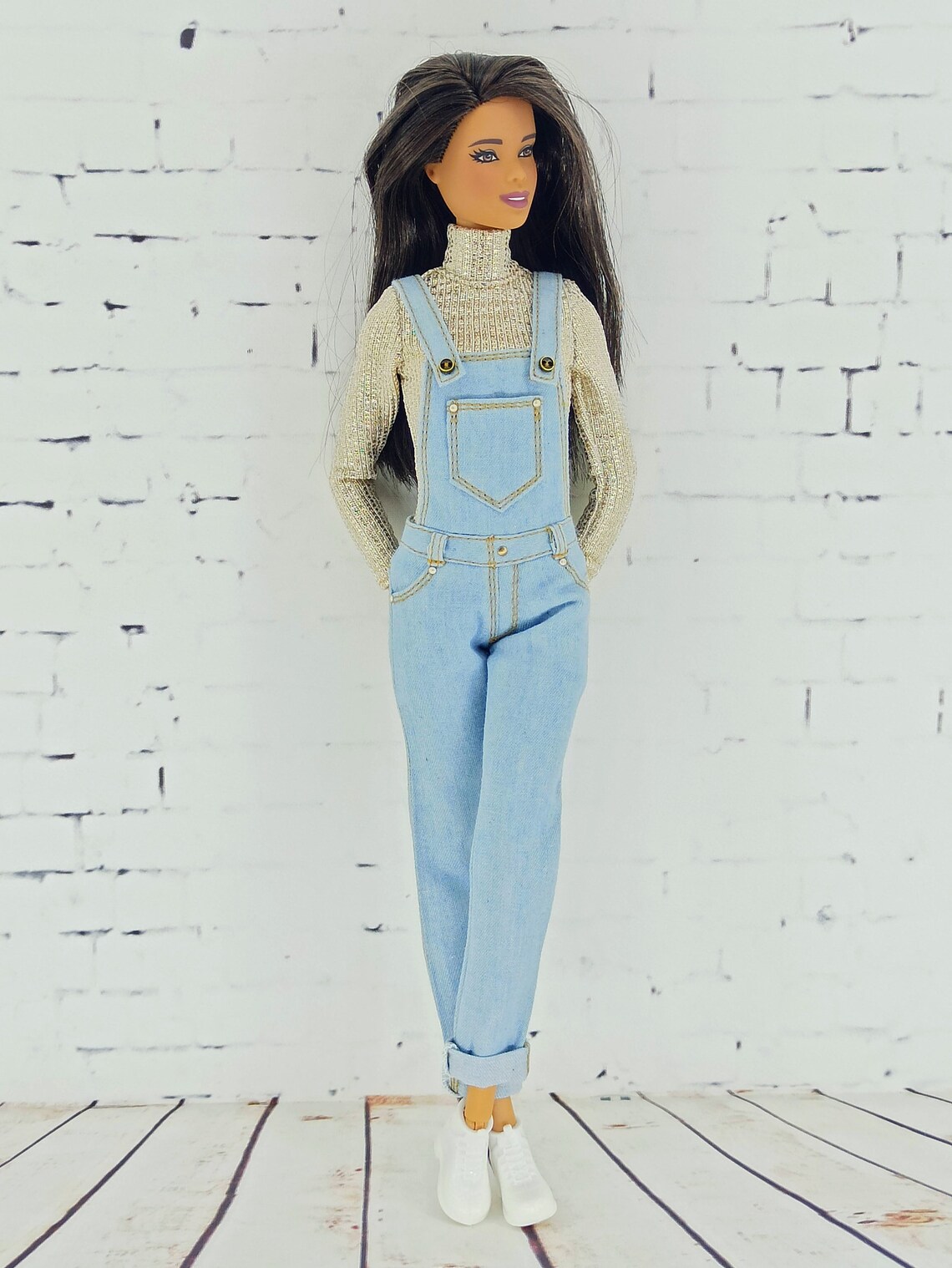 Barbie clothes Barbie Jeans Denim overalls for Barbie doll Etsy