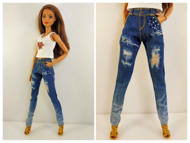 Pantalon Jeans Dollm2mNombrilFashionista Skinny Barbie Denim Pour RégulierRipped Vêtements LS54Ajc3Rq