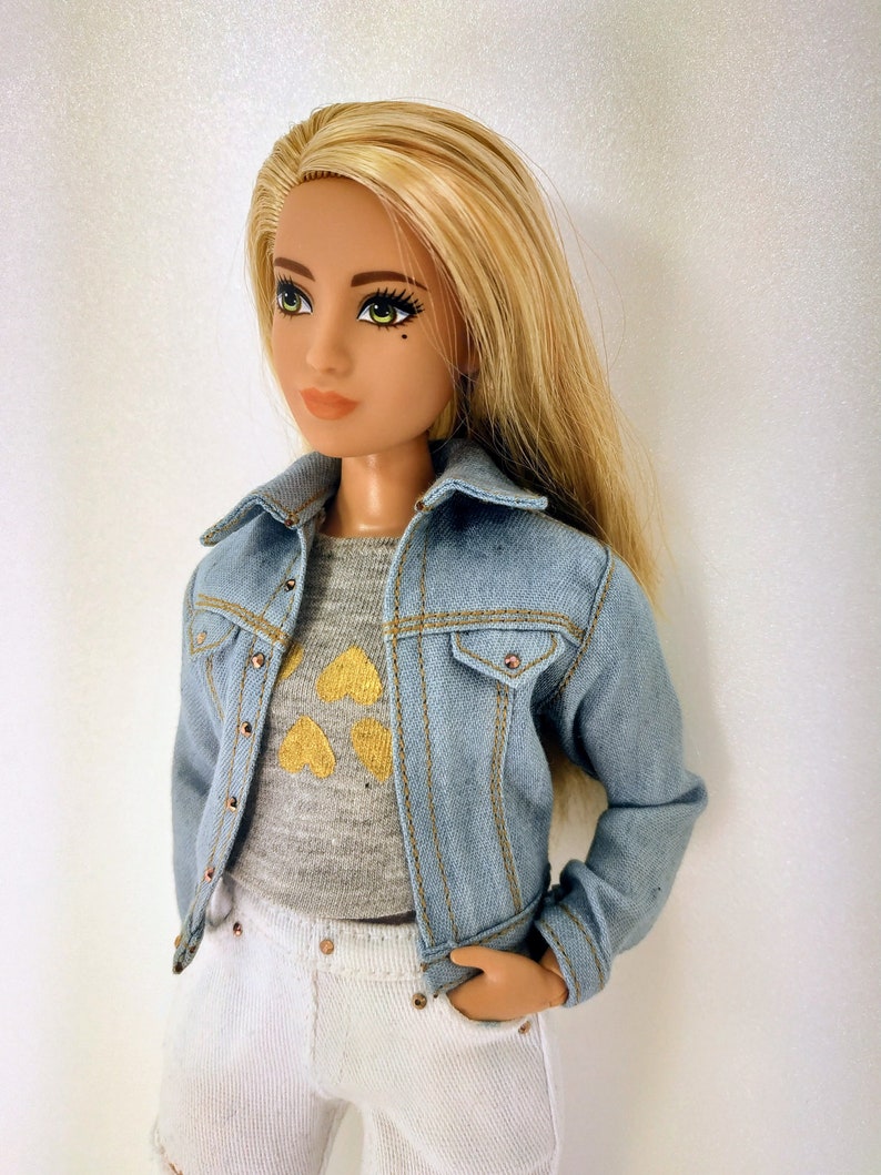 Barbie clothes doll clothes Barbie jeans Barbie doll Etsy